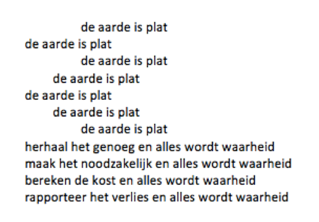 De aarde is plat